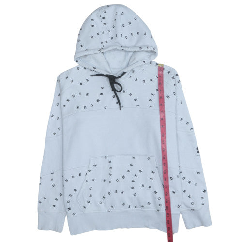 Mens UK Size S Under armour White Pullover Hoodie