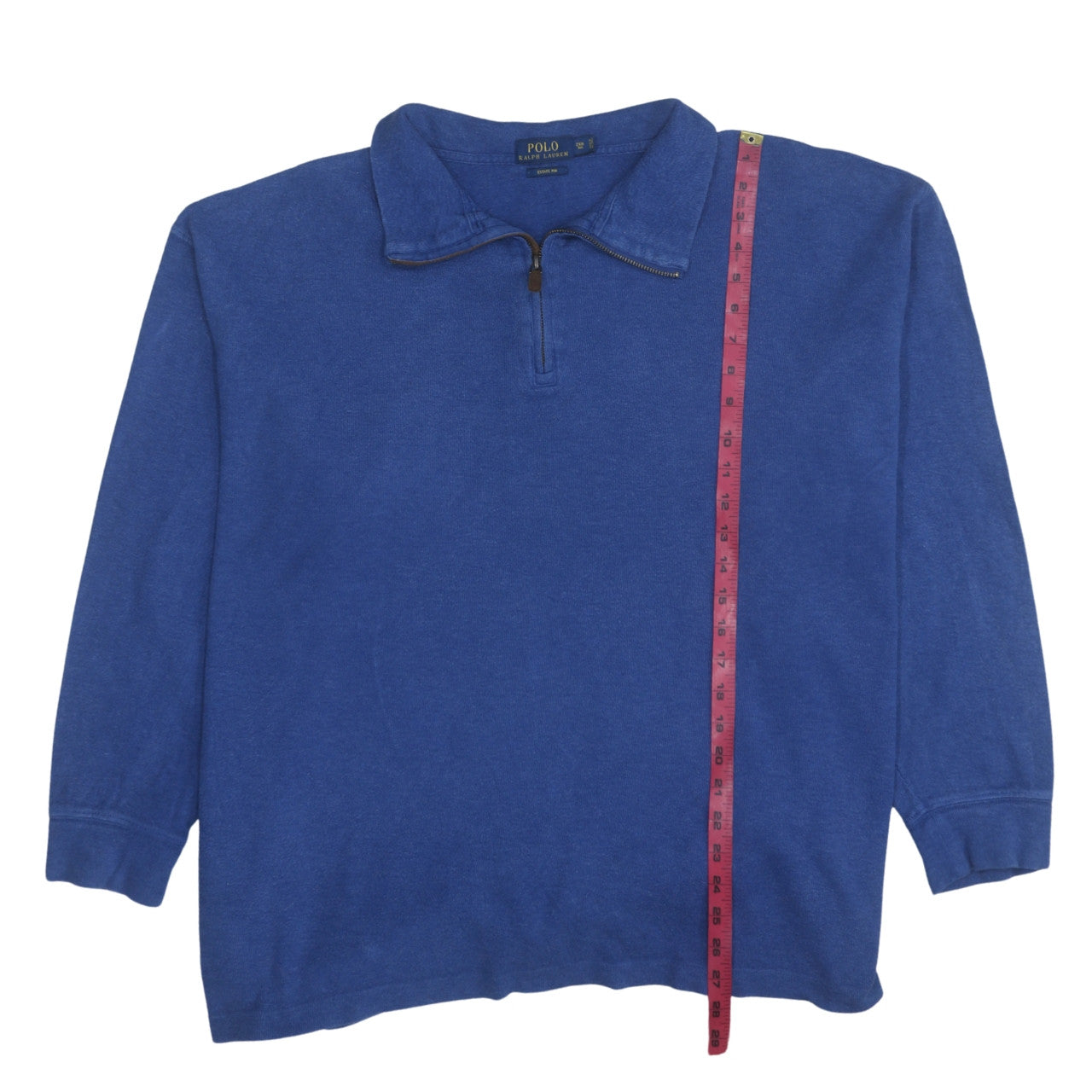 Ralph Lauren Men's Blue 2XL Half Zip Cotton Jumper Big & Tall