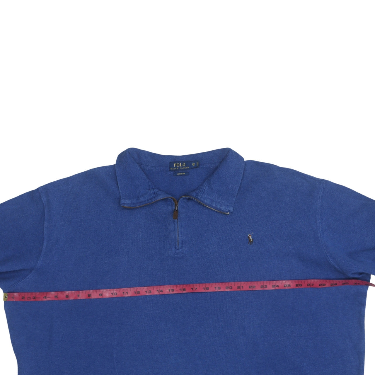 Ralph Lauren Men's Blue 2XL Half Zip Cotton Jumper Big & Tall