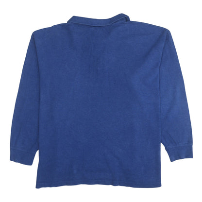 Ralph Lauren Men's Blue 2XL Half Zip Cotton Jumper Big & Tall