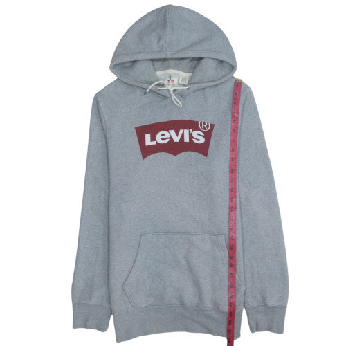 Mens UK Size M Levi's Grey Pullover Hoodie