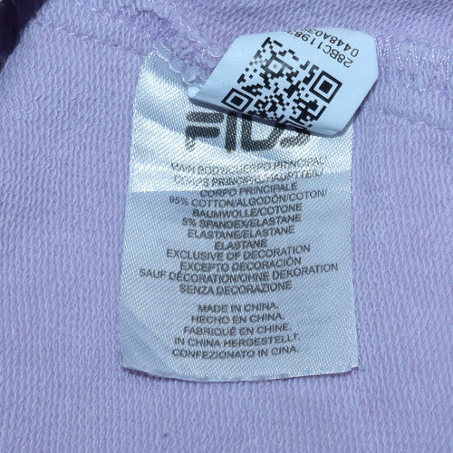 Womens UK Size 2XL FILA Purple Pullover Sweatshirt