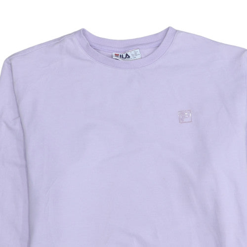Womens UK Size 2XL FILA Purple Pullover Sweatshirt