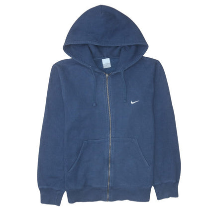 Mens UK Size M Nike Blue Full Zip Hoodie