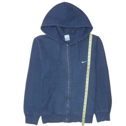 Mens UK Size M Nike Blue Full Zip Hoodie