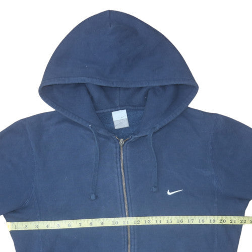 Mens UK Size M Nike Blue Full Zip Hoodie