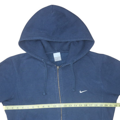 Mens UK Size M Nike Blue Full Zip Hoodie