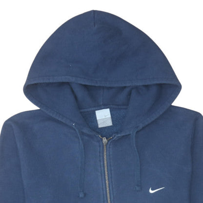 Mens UK Size M Nike Blue Full Zip Hoodie