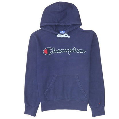 Womens UK Size S Champion Blue Pullover Hoodie