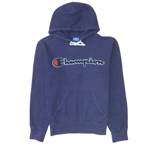 Womens UK Size S Champion Blue Pullover Hoodie