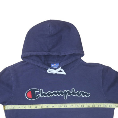 Womens UK Size S Champion Blue Pullover Hoodie