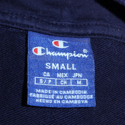 Womens UK Size S Champion Blue Pullover Hoodie