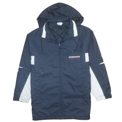 Reebok Mens Navy 2XL Hooded Windbreaker Jacket with Full Zip