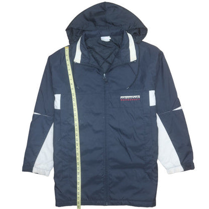 Reebok Mens Navy 2XL Hooded Windbreaker Jacket with Full Zip
