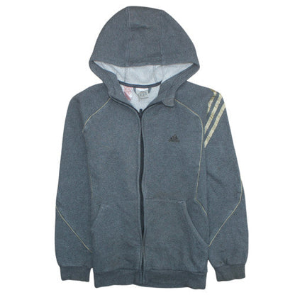 Mens UK Size XL adidas Grey Full Zip Hoodie