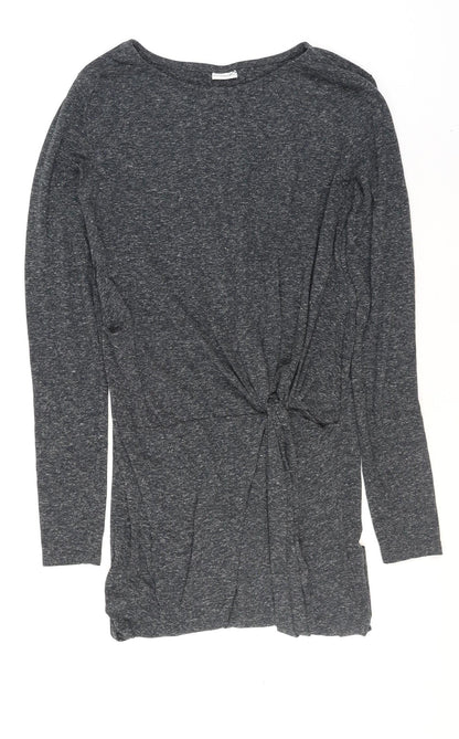 Jacqueline de Yong Women's Grey Long Sleeve Shift Dress Size S