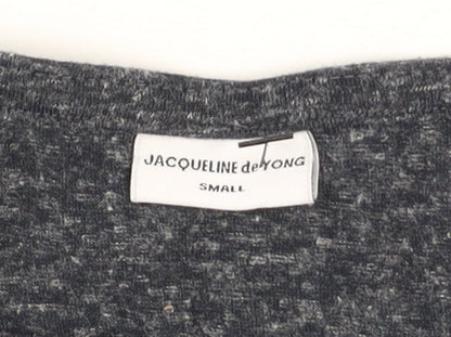 Jacqueline de Yong Women's Grey Long Sleeve Shift Dress Size S