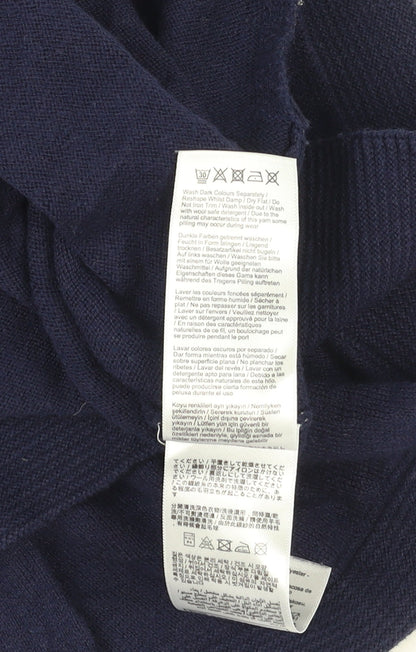 Joules Women’s Blue Cotton Wool Boat Neck Jumper UK 8