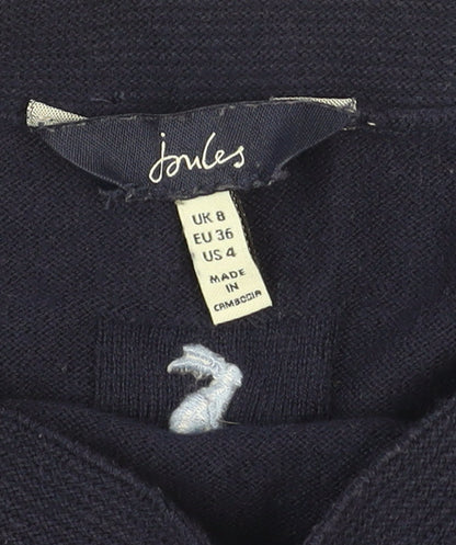 Joules Women’s Blue Cotton Wool Boat Neck Jumper UK 8