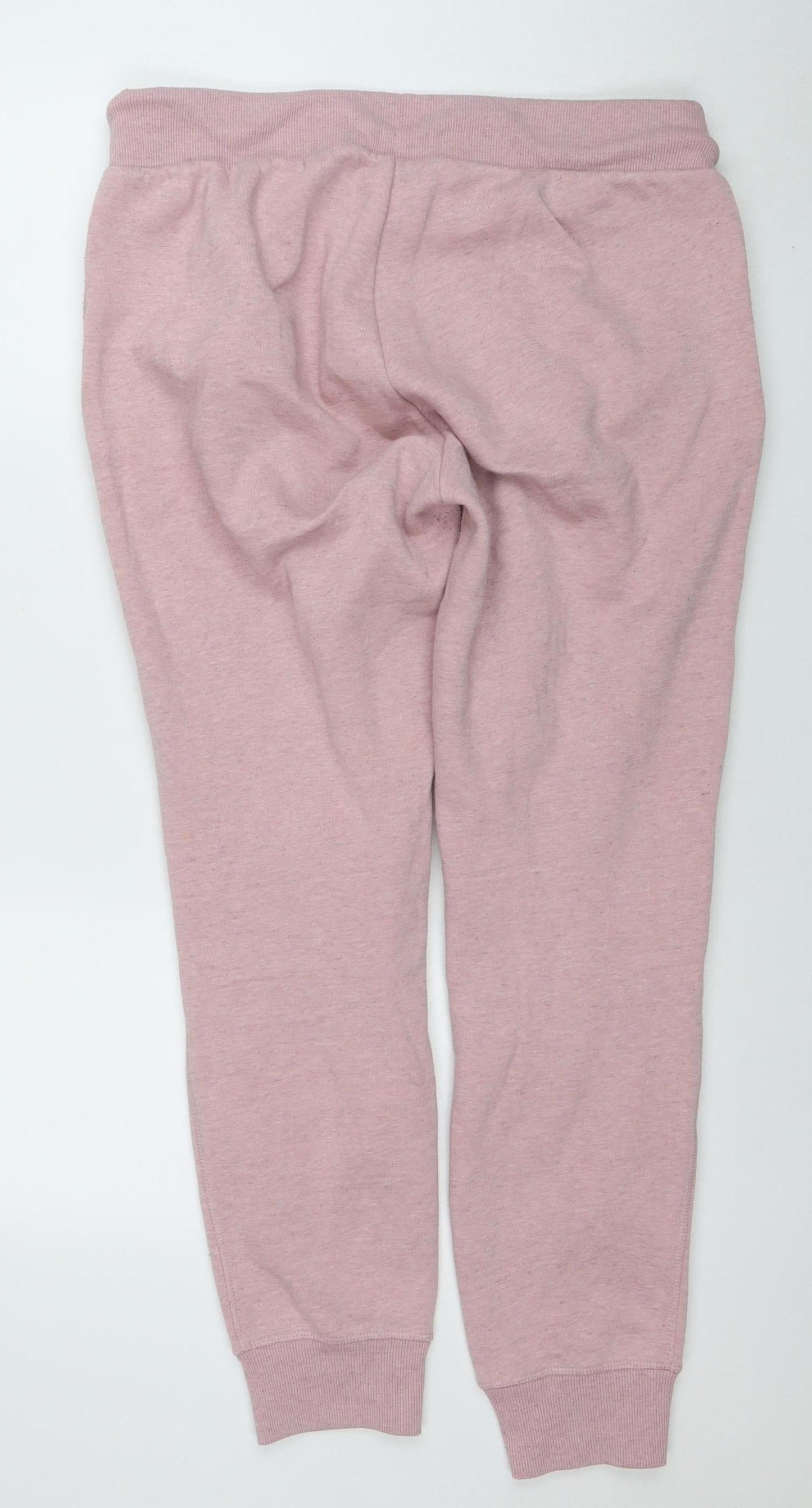 Superdry Womens Pink Jogger Sweatpants UK 16 Cotton Blend