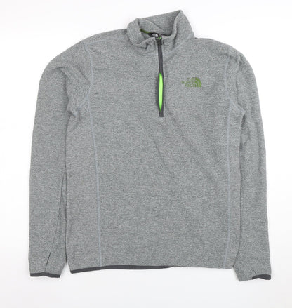 Mens UK Size S The North Face Grey 1/4 Zip Sweatshirt