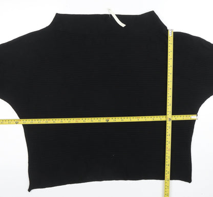 ASOS Women’s Black High Neck Acrylic Pullover Jumper Size 8