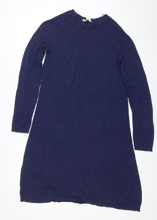 Seasalt Cornwall Women’s Blue Knit Shift Dress Size 10