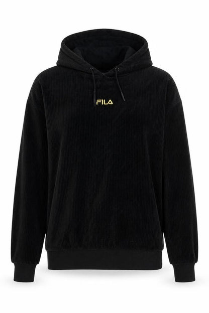 Womens UK Size XS FILA Black Pullover Hoodie