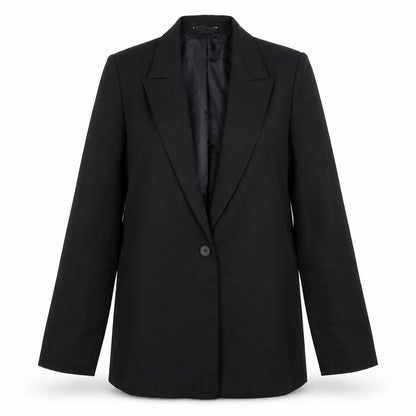 PrettyLittleThing Womens Black Size 6 Single-Breasted Blazer Jacket