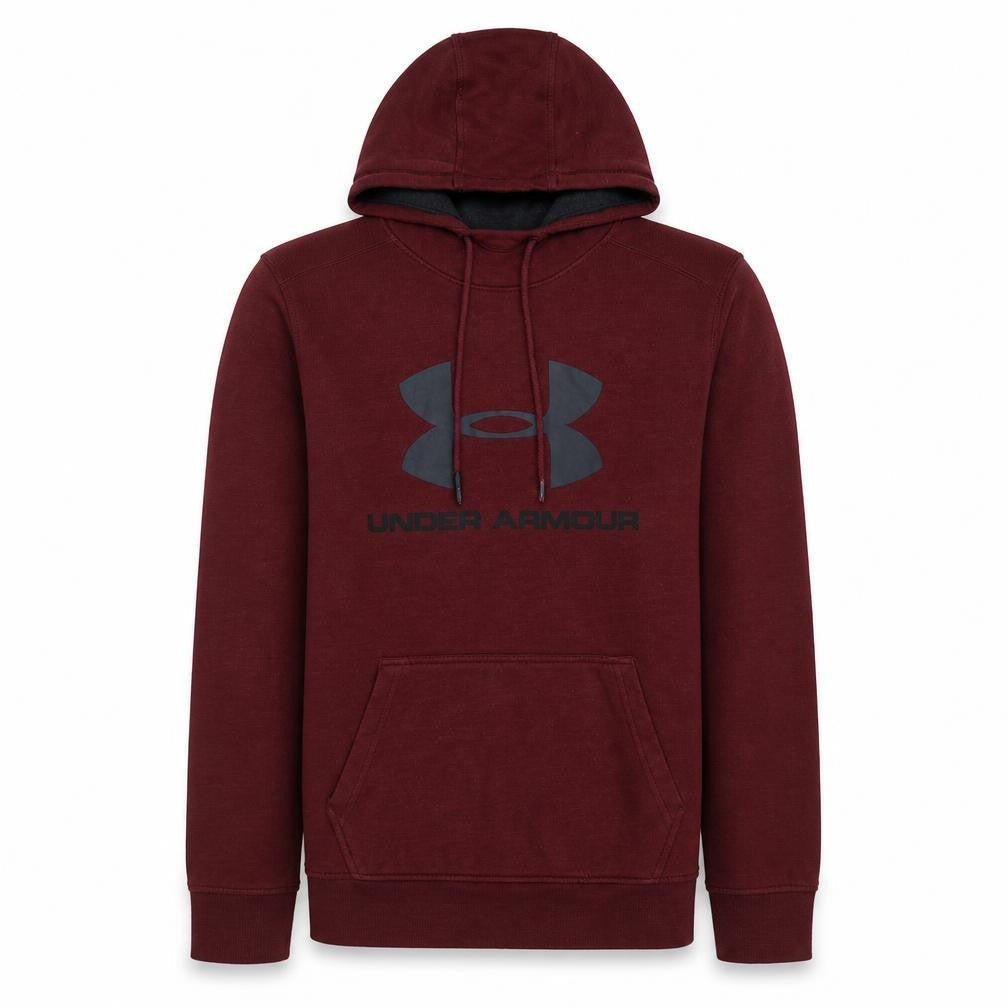 Mens UK Size M Under armour Red Pullover Hoodie