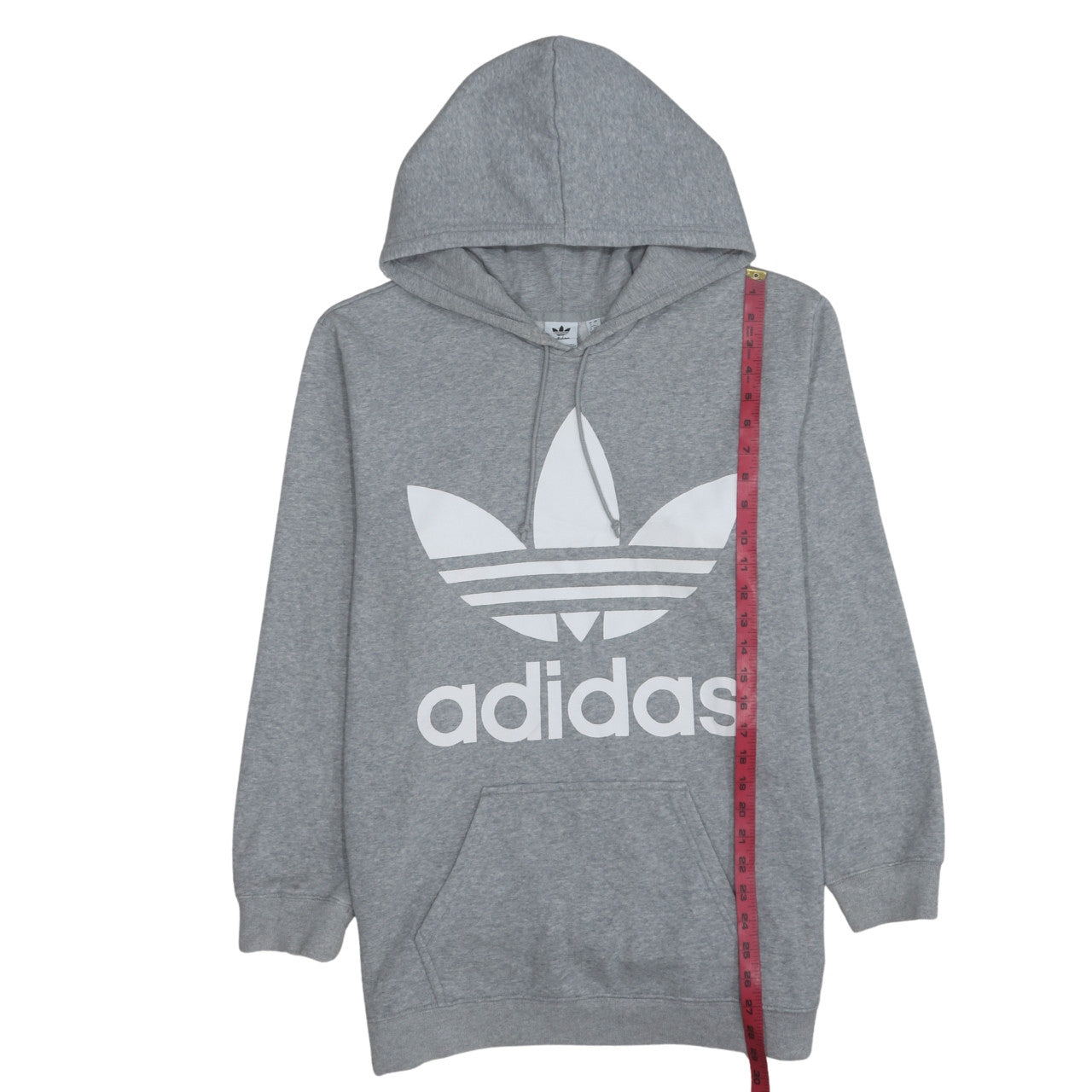 Womens UK Size 12 adidas Grey Pullover Hoodie