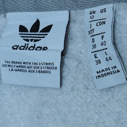Womens UK Size 12 adidas Grey Pullover Hoodie