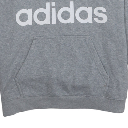 Womens UK Size 12 adidas Grey Pullover Hoodie