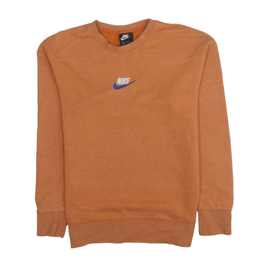 Mens UK Size S Nike Orange Pullover Sweatshirt