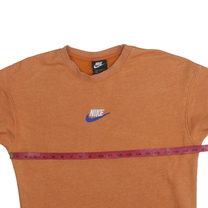 Mens UK Size S Nike Orange Pullover Sweatshirt