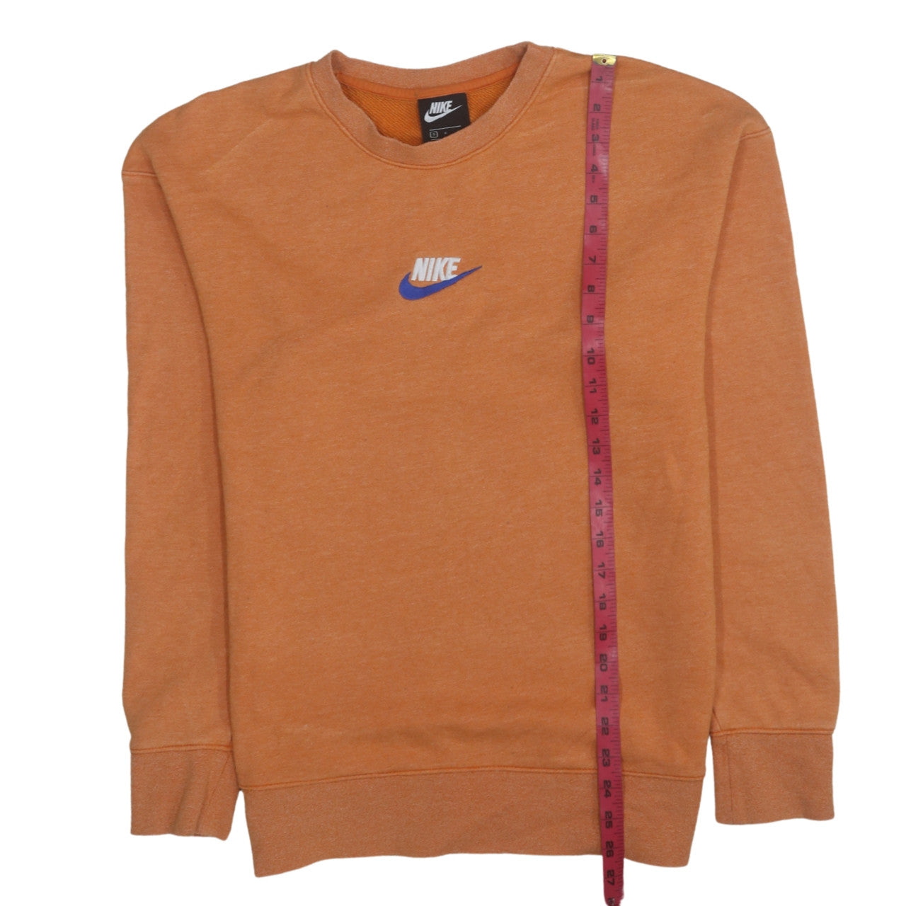 Mens UK Size S Nike Orange Pullover Sweatshirt