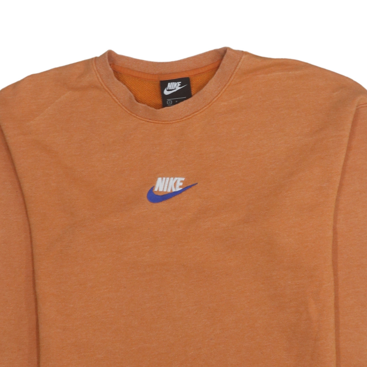 Mens UK Size S Nike Orange Pullover Sweatshirt
