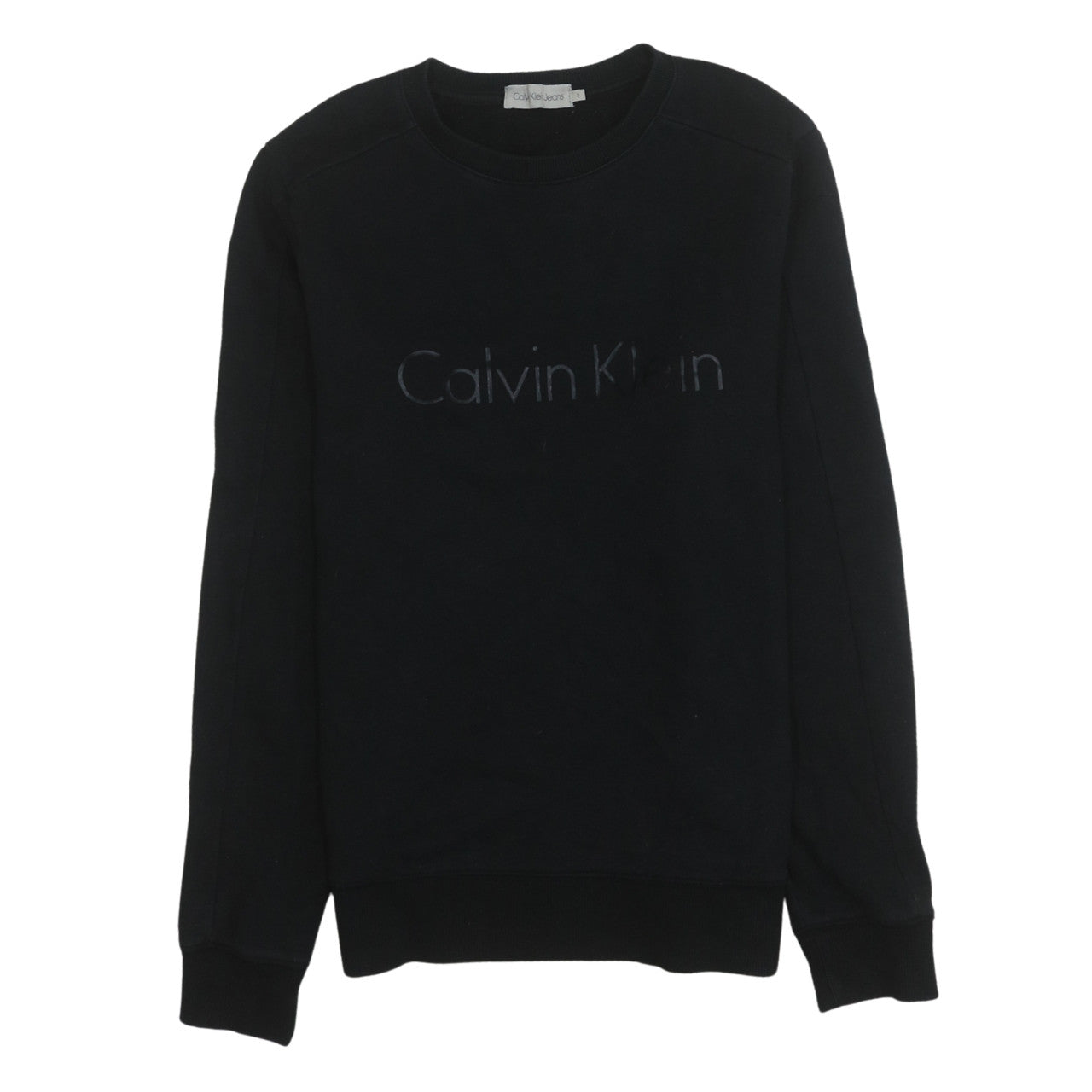 Mens UK Size M Calvin Klein Jeans Black Pullover Sweatshirt