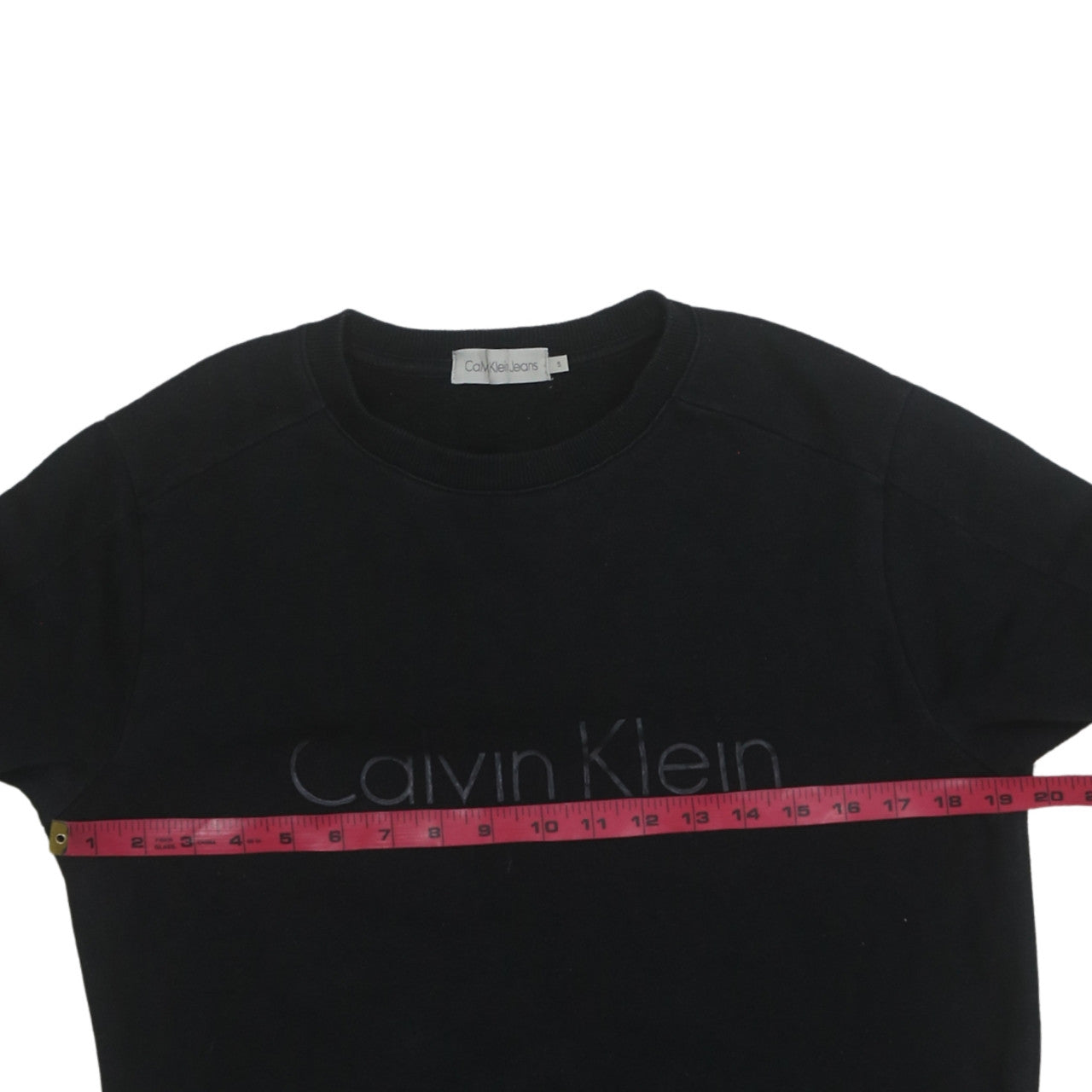 Mens UK Size M Calvin Klein Jeans Black Pullover Sweatshirt