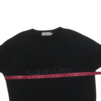 Mens UK Size M Calvin Klein Jeans Black Pullover Sweatshirt