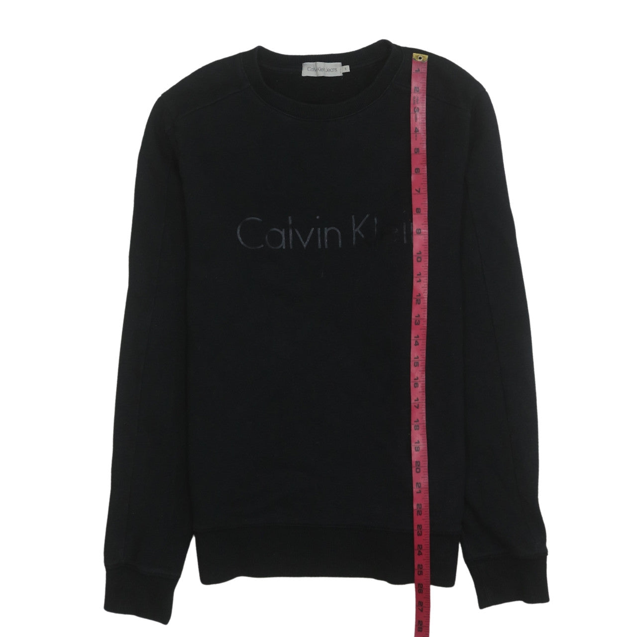 Mens UK Size M Calvin Klein Jeans Black Pullover Sweatshirt