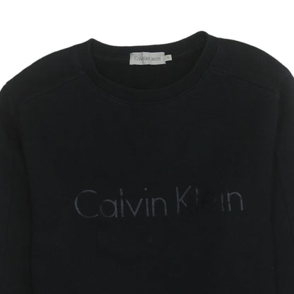 Mens UK Size M Calvin Klein Jeans Black Pullover Sweatshirt