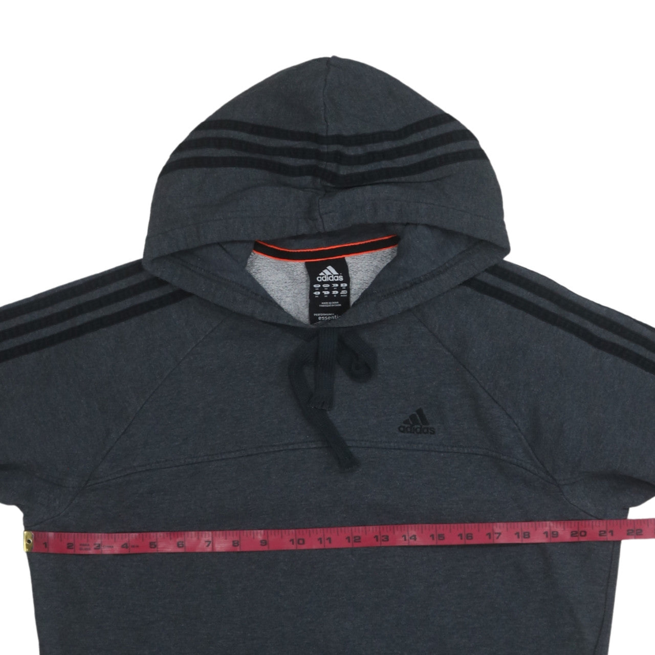 Mens UK Size M adidas Grey Pullover Hoodie