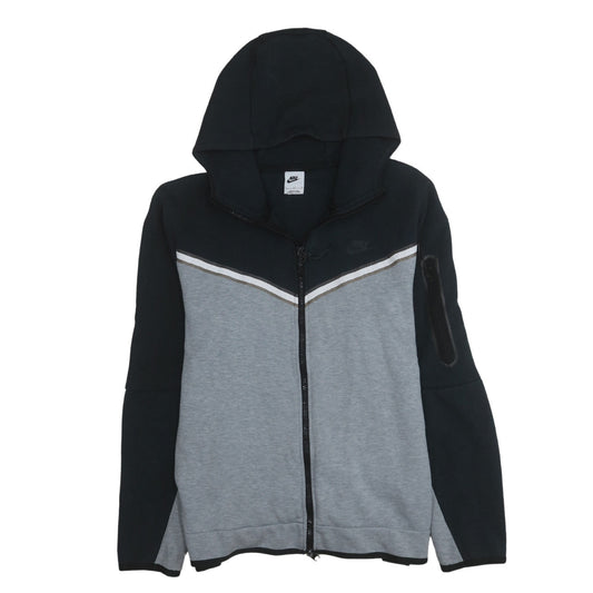 Mens UK Size L Nike Grey Full Zip Hoodie