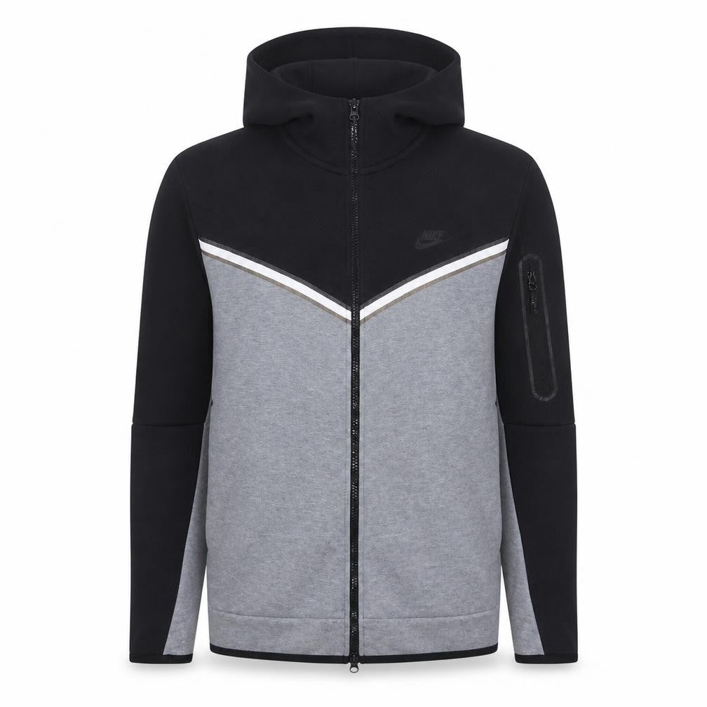 Mens UK Size L Nike Grey Full Zip Hoodie