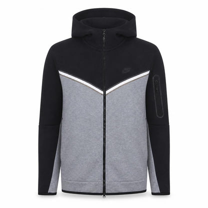 Mens UK Size L Nike Grey Full Zip Hoodie
