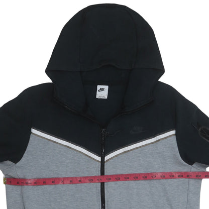 Mens UK Size L Nike Grey Full Zip Hoodie