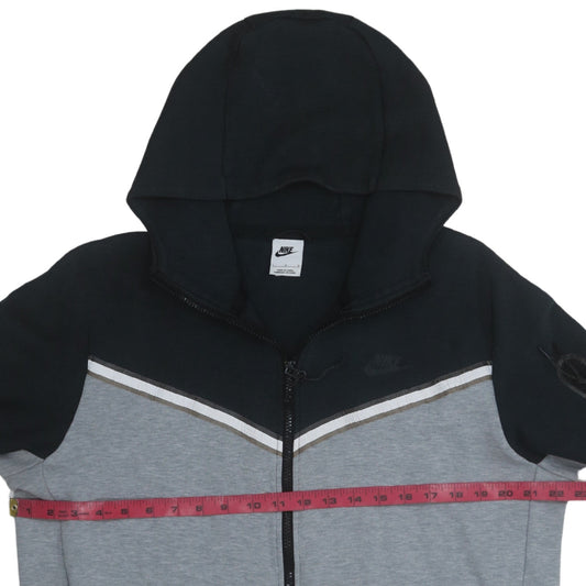 Mens UK Size L Nike Grey Full Zip Hoodie