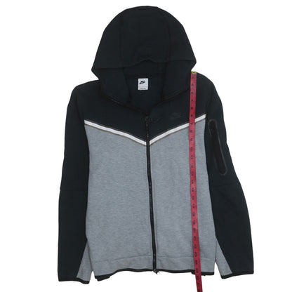 Mens UK Size L Nike Grey Full Zip Hoodie