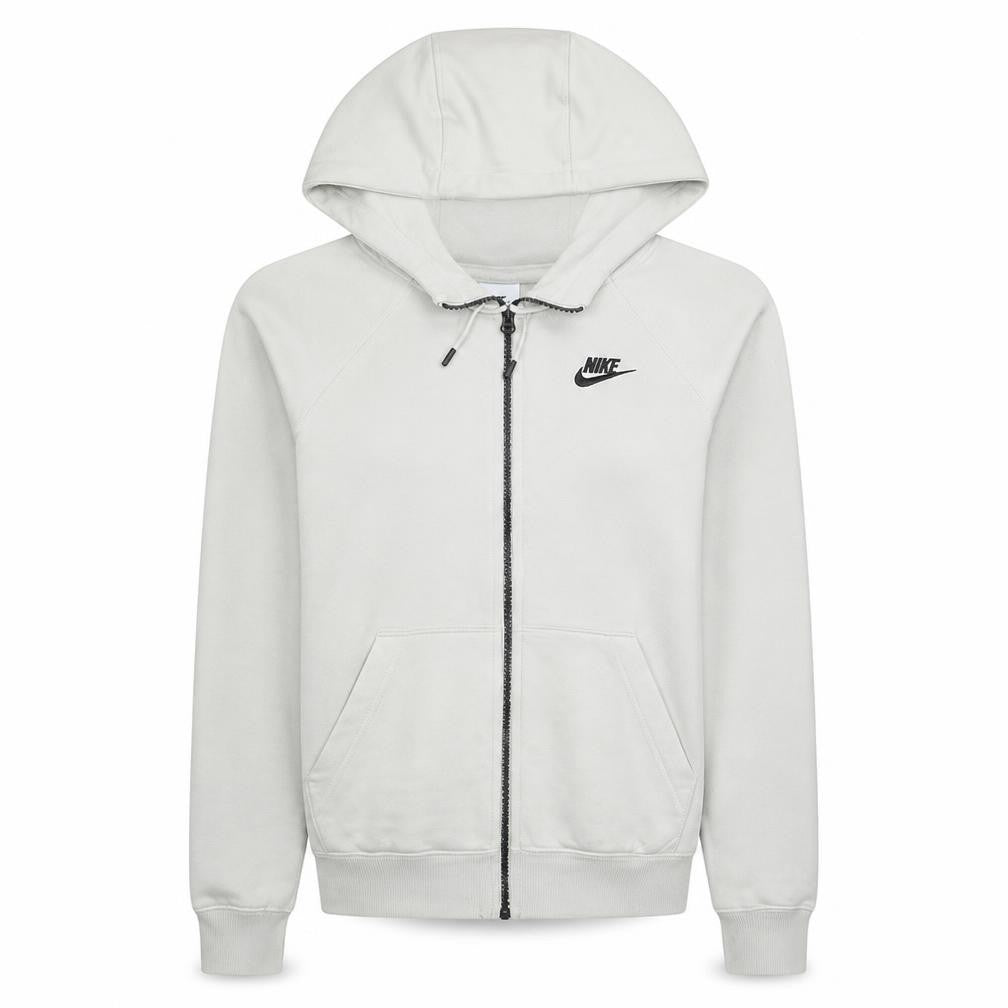 Womens UK Size XS Nike Beige Full Zip Hoodie